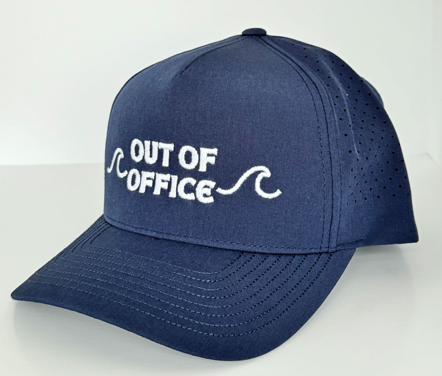 Out of Office - Navy Coastal Performance Hat for Beach and Boat