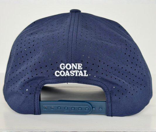 Out of Office - Navy Coastal Performance Hat for Beach and Boat